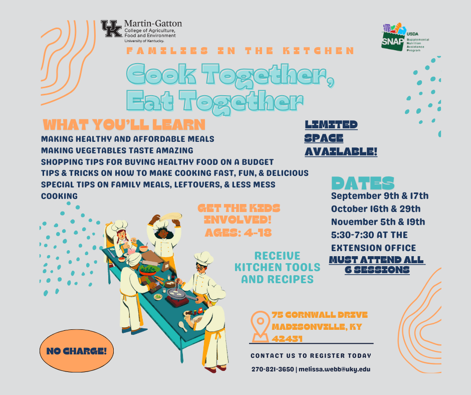 Cook Together, Eat Together Social Media Flyer