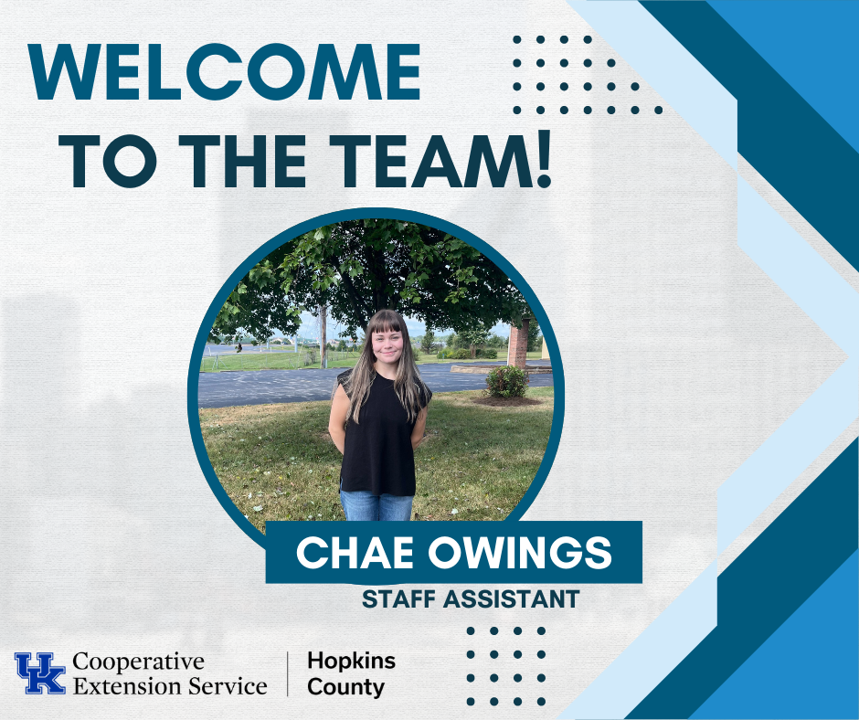 WELCOME TO THE TEAM! CHAE OWINGS, STAFF ASSISTANT