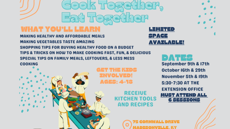 Cook Together, Eat Together Social Media Flyer